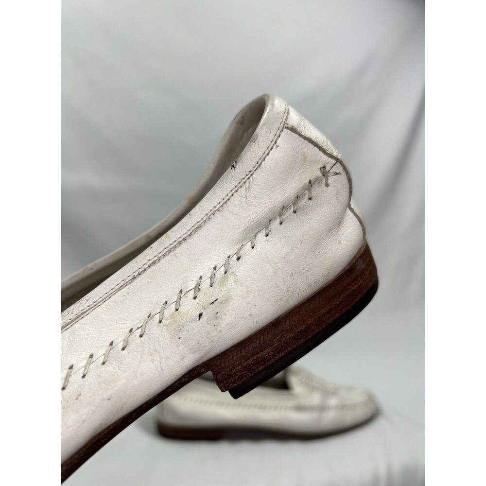 Giorgio Brutini Vintage white Leather shoes size 12, Made in Brazil - Picture 8 of 9